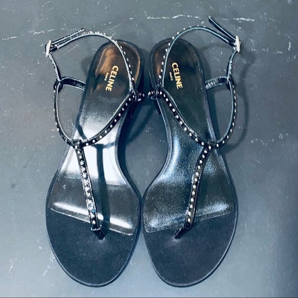 NEW Celine Sharp Slingback Thong Sandals 36.5 - Picture 5 of 9